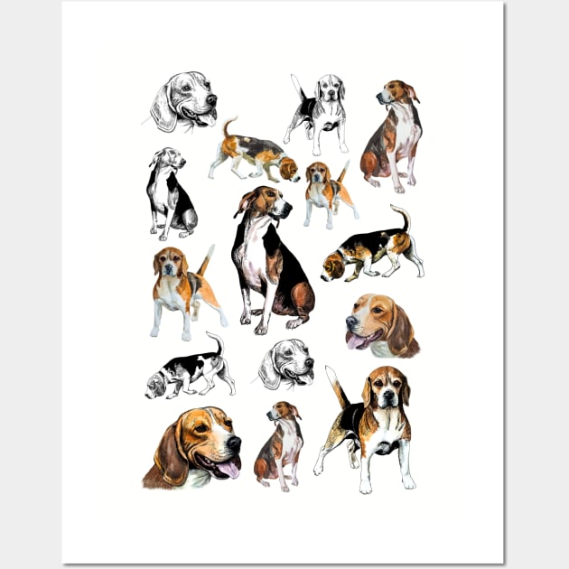 beagle Wall Art by VicaVeresk